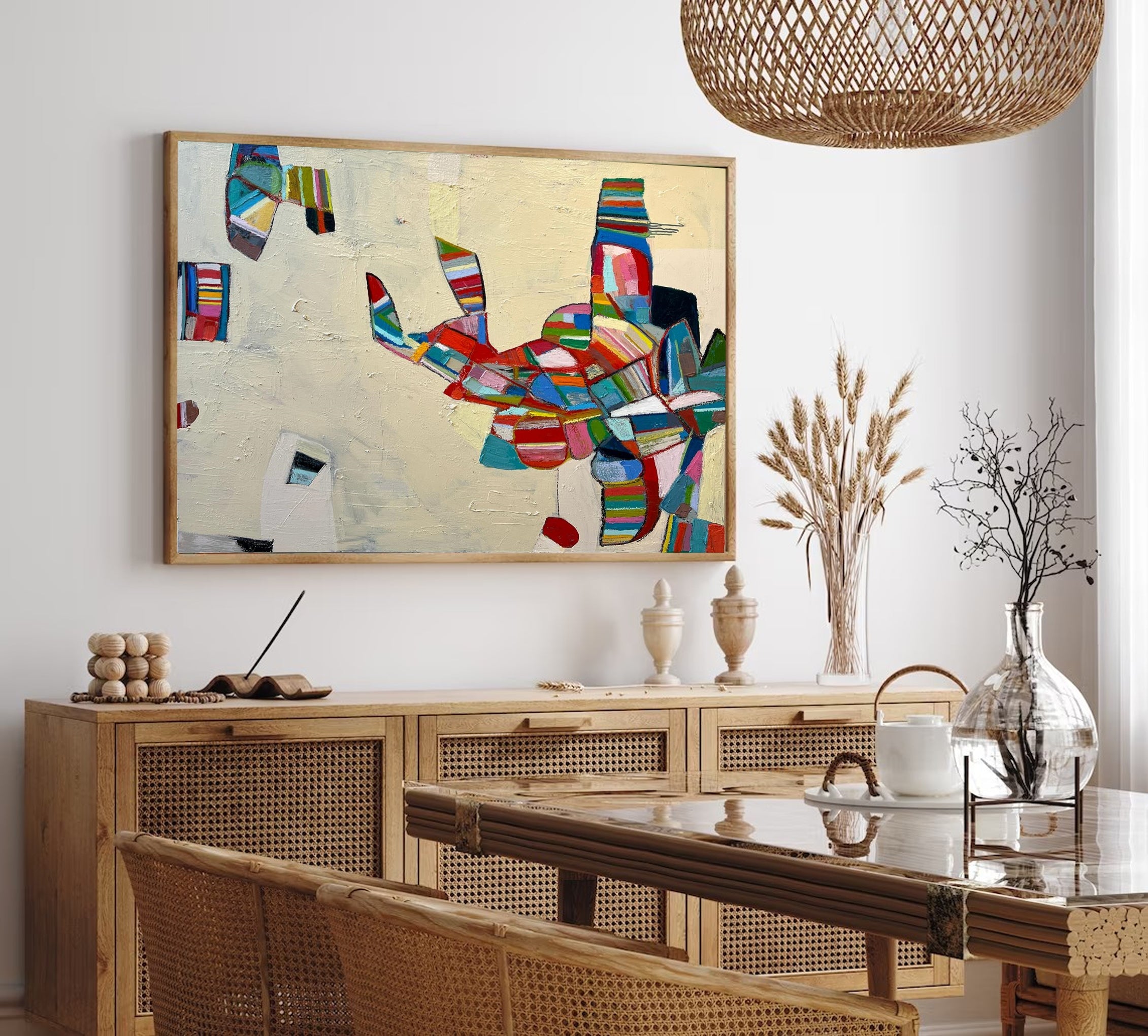 Vivid Mid Century Wall Art for Creative Spaces #MC001