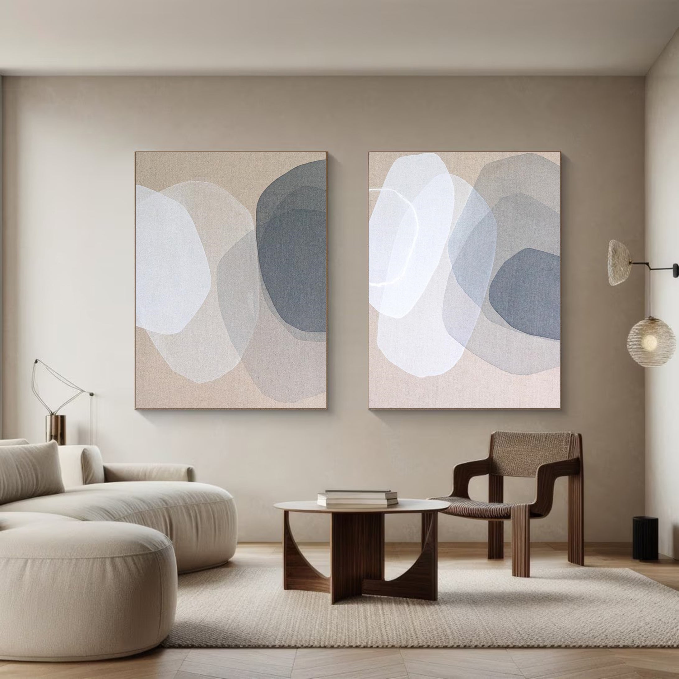 Minimalist Geometric Original Art for Living Room Decor #MMS039