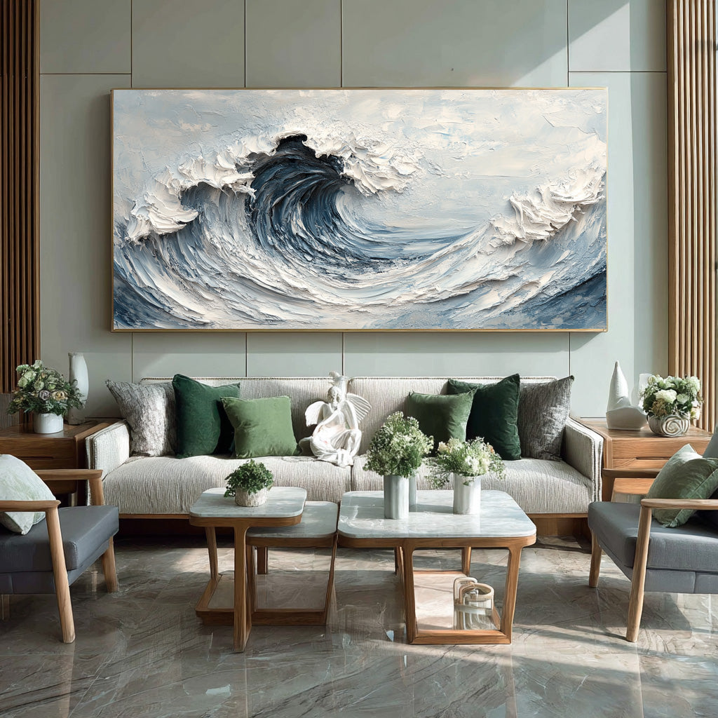 Large Scale Abstract Expressionist Canvas Art #AG 006