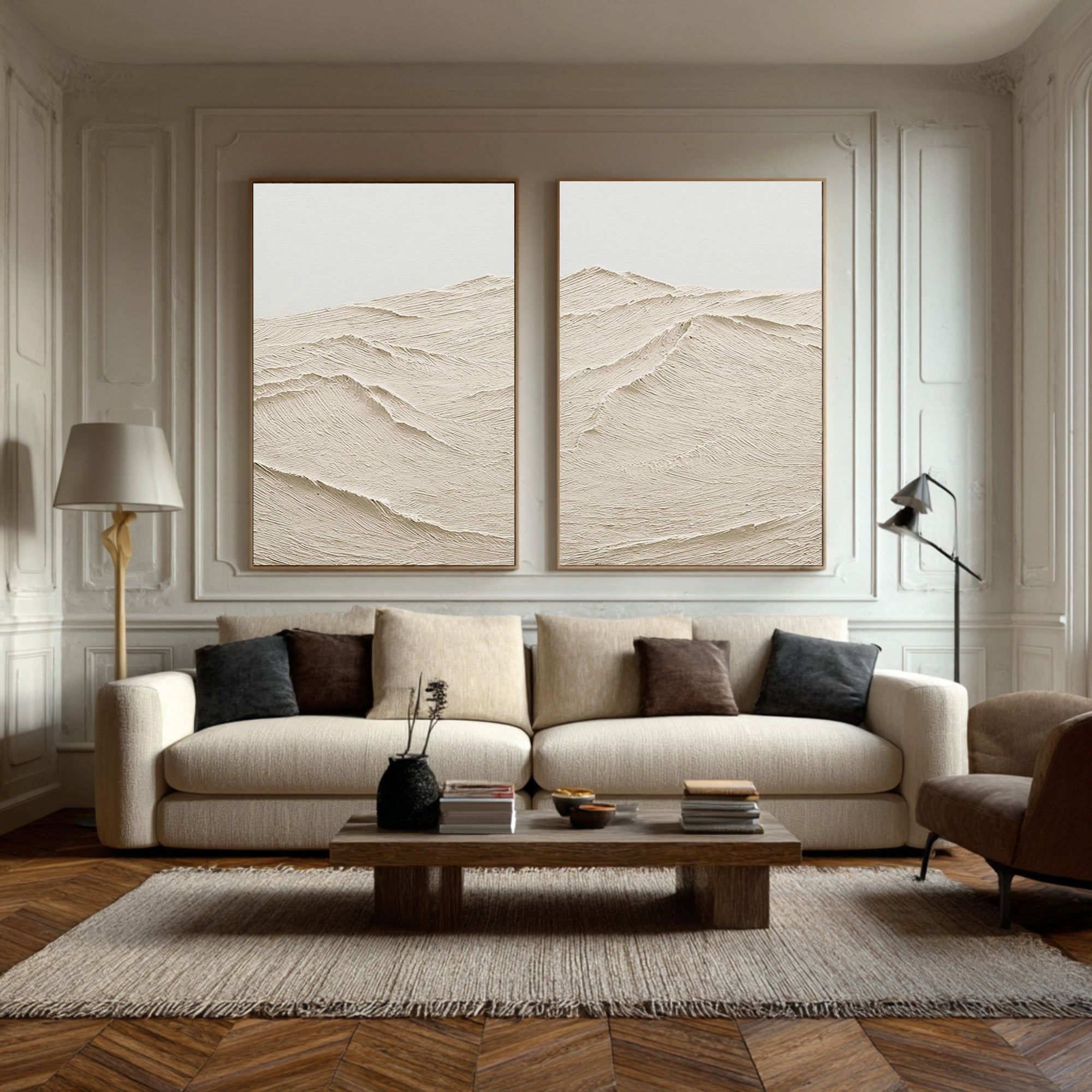 Large Scale Textured Abstract Wall Decor #AG 075