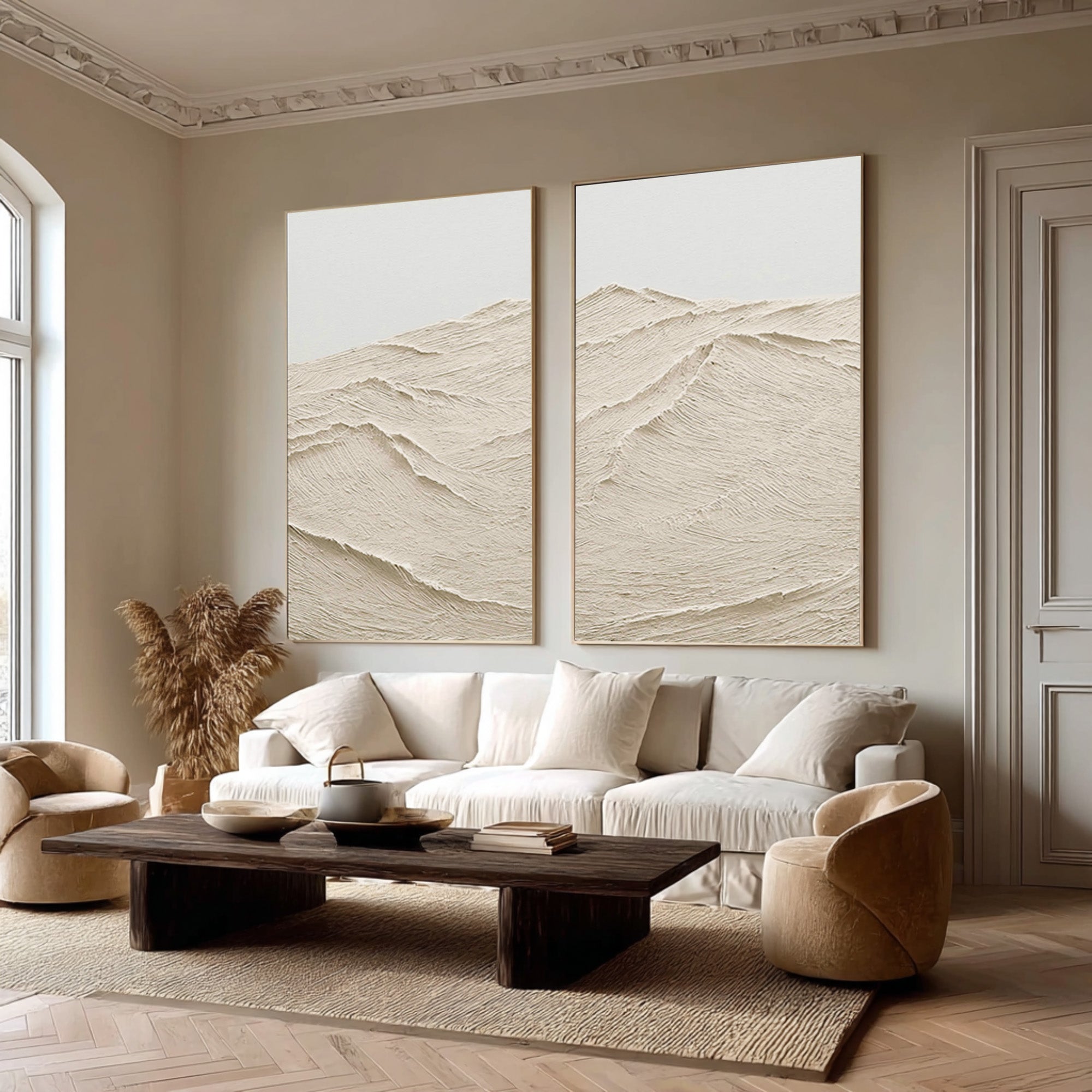 Large Scale Textured Abstract Wall Decor #AG 075