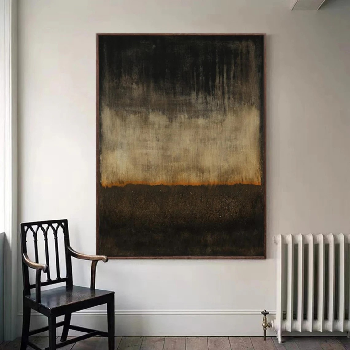 Raw Edge Minimalist Abstract Textured Modern Art #MM250